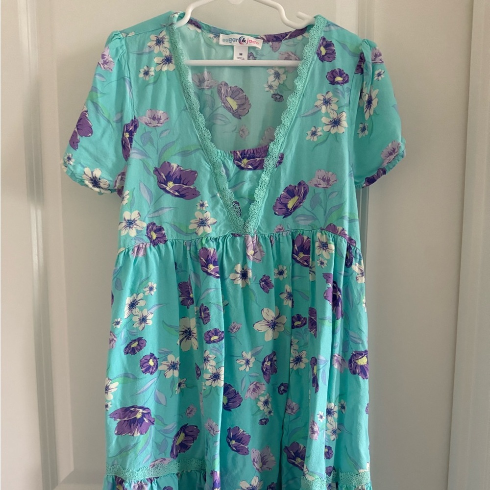 Sugar&Jade Tween Girls Floral Babydoll Dress Size M - Preloved